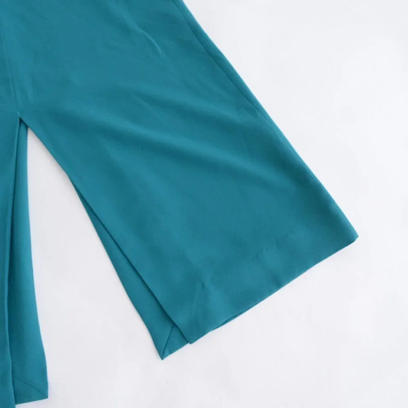Aritzia Babaton  Teal Jax Pencil Skirt with Front Back Slits Size 2 - Picture 4 of 11